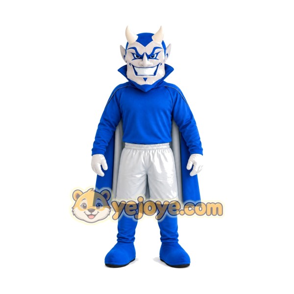 Happy Blue Devil Mascot Costume