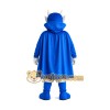 Happy Blue Devil Mascot Costume Happy Blue Devil Mascot Costume