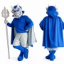 Happy Blue Devil Mascot Costume