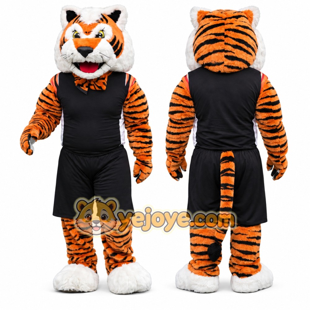 Power Sport Tiger Mascot Costume Power Sport Tiger Mascot Costume