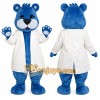 Blue Doctor Bear Mascot Costume