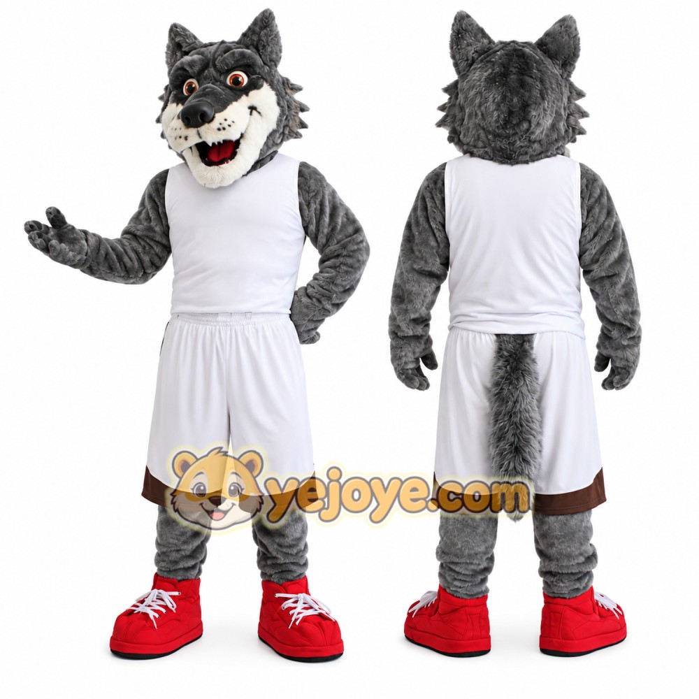 Power Sport Wolf Mascot Costume