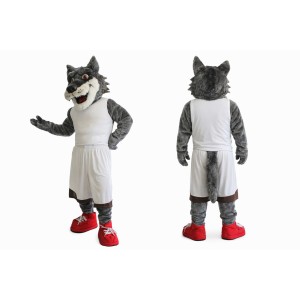 Power Sport Wolf Mascot Costume