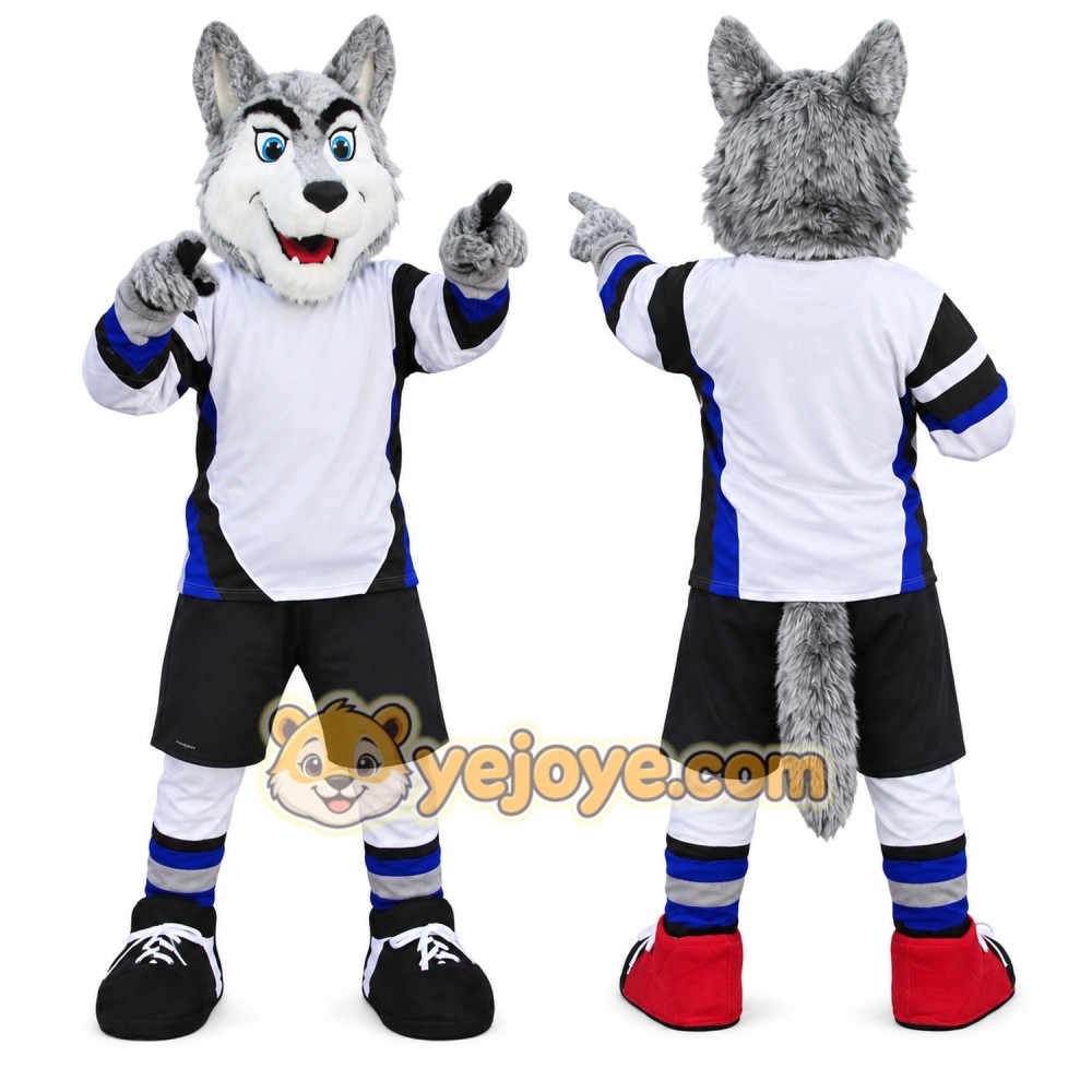 Adult Sport Wolf Mascot Costume Adult Sport Wolf Mascot Costume