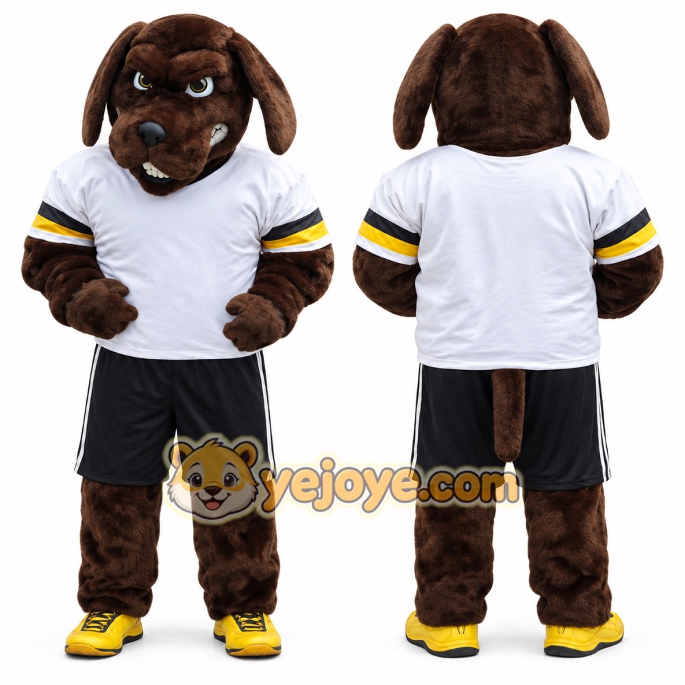 Power Sport Dog Mascot Costume Power Sport Dog Mascot Costume