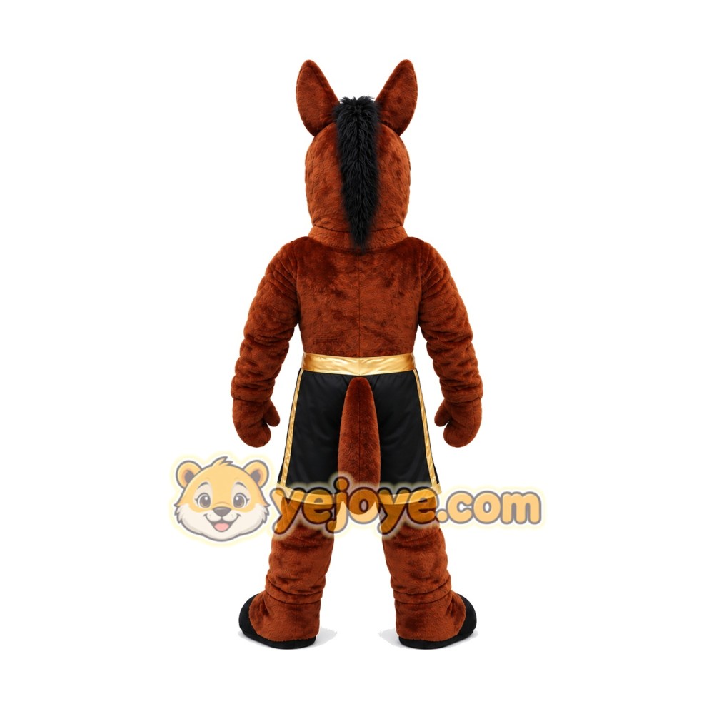 Power Muscular Donkey Mascot Costume Power Muscular Donkey Mascot Costume