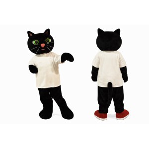 Cute Black Cat Mascot Costume