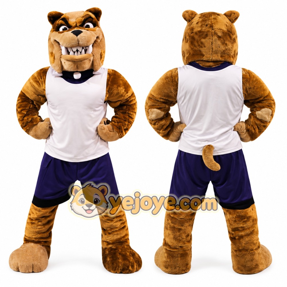 Power Lightweight Bulldog Mascot Costume Power Lightweight Bulldog Mascot Costume