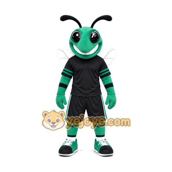 Sport Green Hornet Mascot Costume Sport Green Hornet Mascot Costume