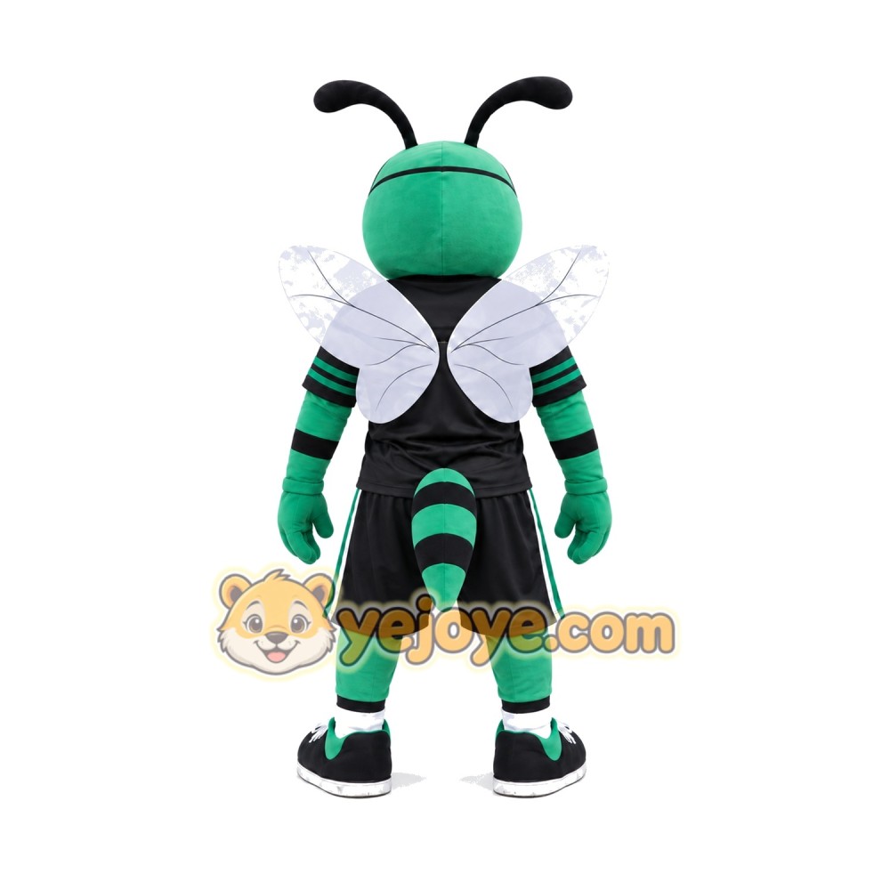 Sport Green Hornet Mascot Costume Sport Green Hornet Mascot Costume