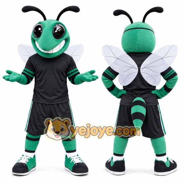Sport Green Hornet Mascot Costume