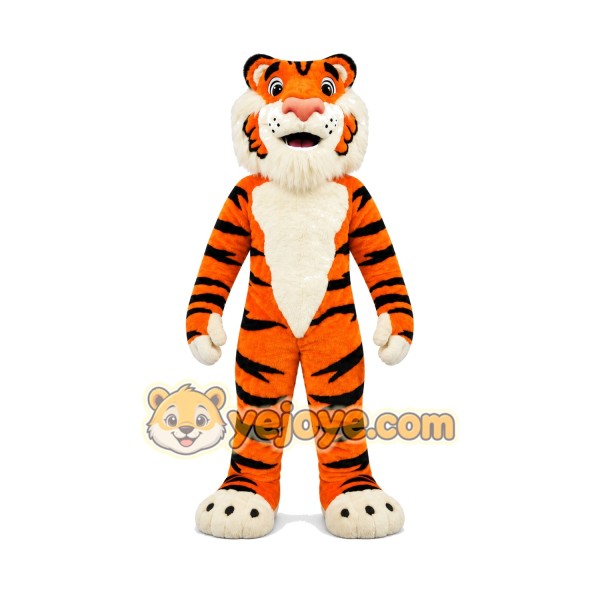 Happy Lightweight Tiger Mascot Costume
