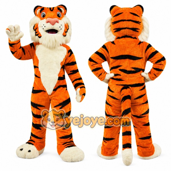 Happy Lightweight Tiger Mascot Costume