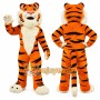 Happy Lightweight Tiger Mascot Costume