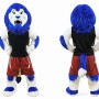 Realistic Blue Hair Lion Mascot Costume