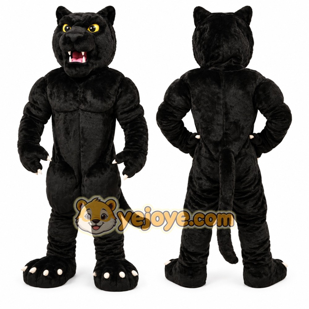 Power Black Panther Mascot Costume
