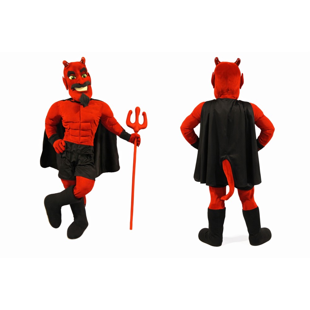Happy Red Devil Mascot Costume
