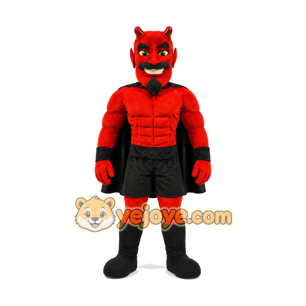 Happy Red Devil Mascot Costume Happy Red Devil Mascot Costume
