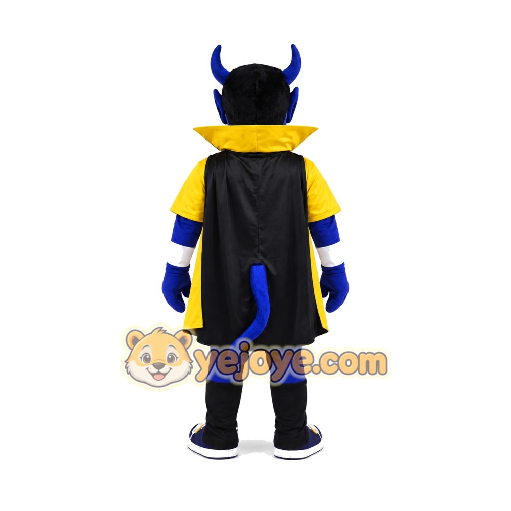 Happy Blue Devil Mascot Costume For Adult Happy Blue Devil Mascot Costume For Adult
