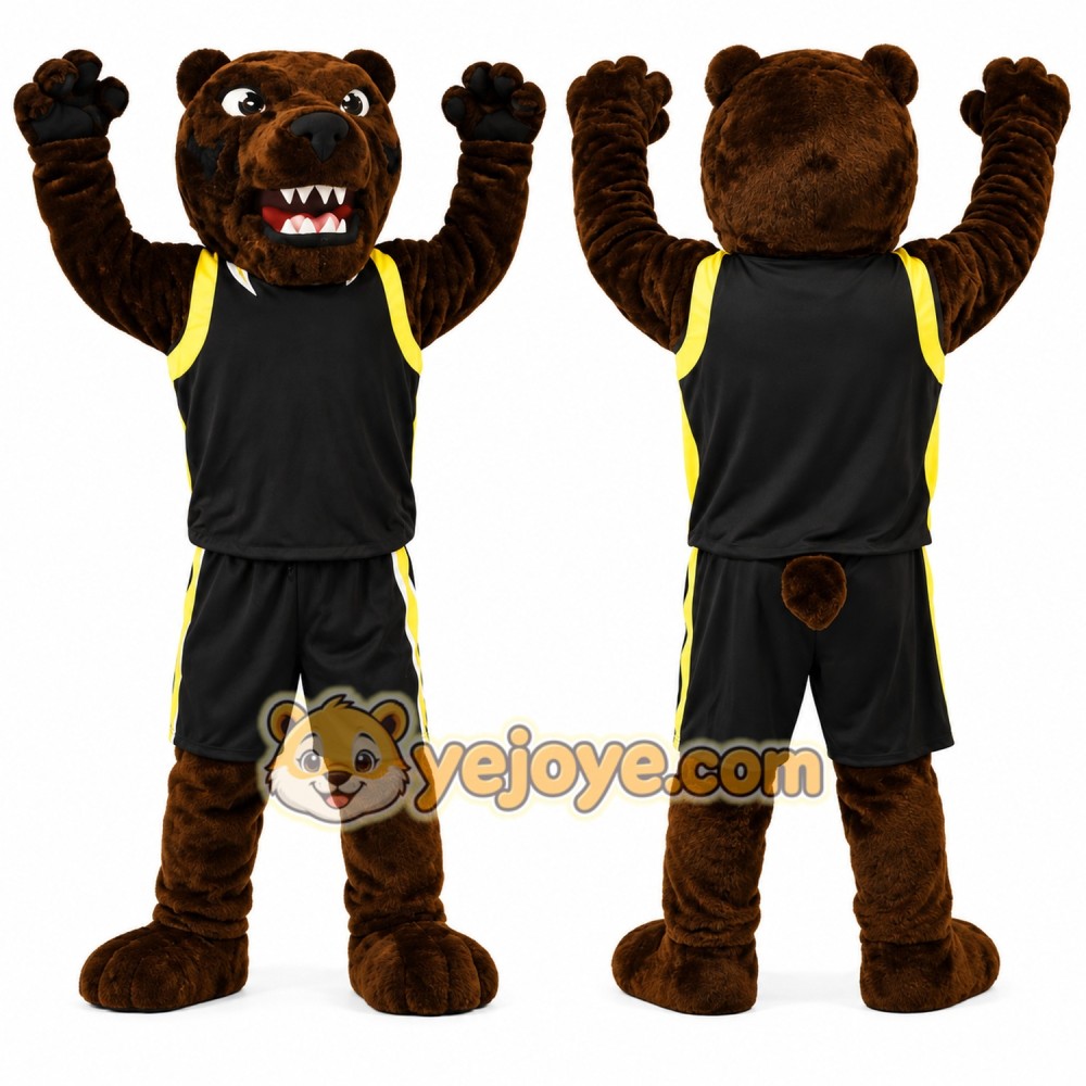 Fierce Brown Bear Mascot Costume For Adult