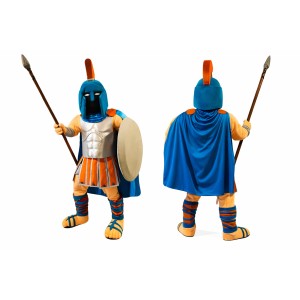 Realistic Spartan Warrior Mascot Costume