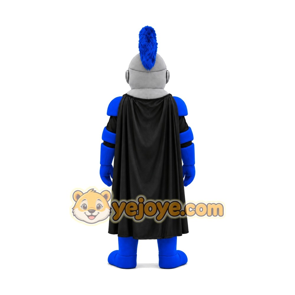 Grey Blue Knight Mascot Costume Grey Blue Knight Mascot Costume