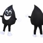 Realistic Black Oil Mascot Costume