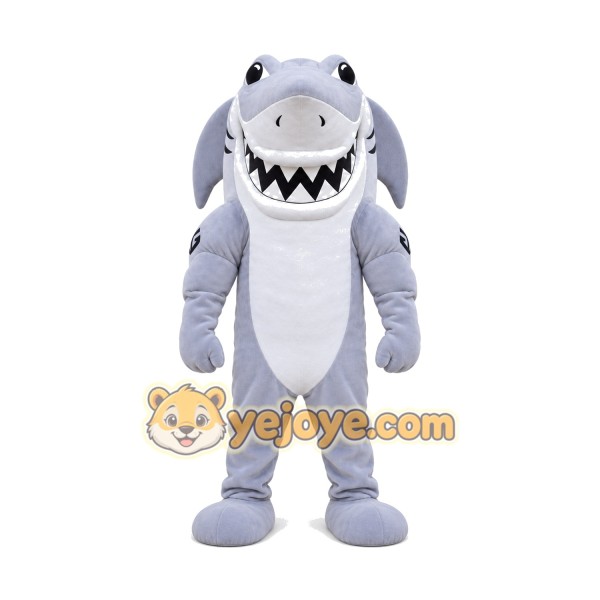 Power Shark Mascot Costume Power Shark Mascot Costume