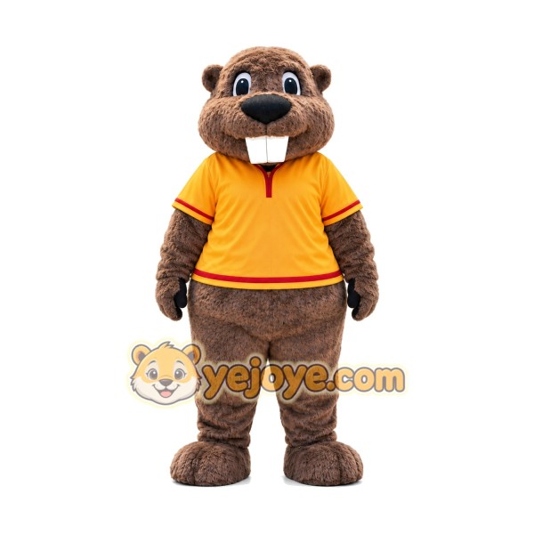 Realistic Sport Beaver Mascot Costume For Adult