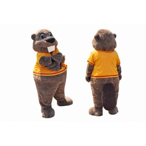 Realistic Sport Beaver Mascot Costume For Adult
