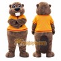 Realistic Sport Beaver Mascot Costume For Adult