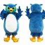 Blue Owl Mascot Costume For Adult