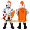 Silver Knight Mascot Costume