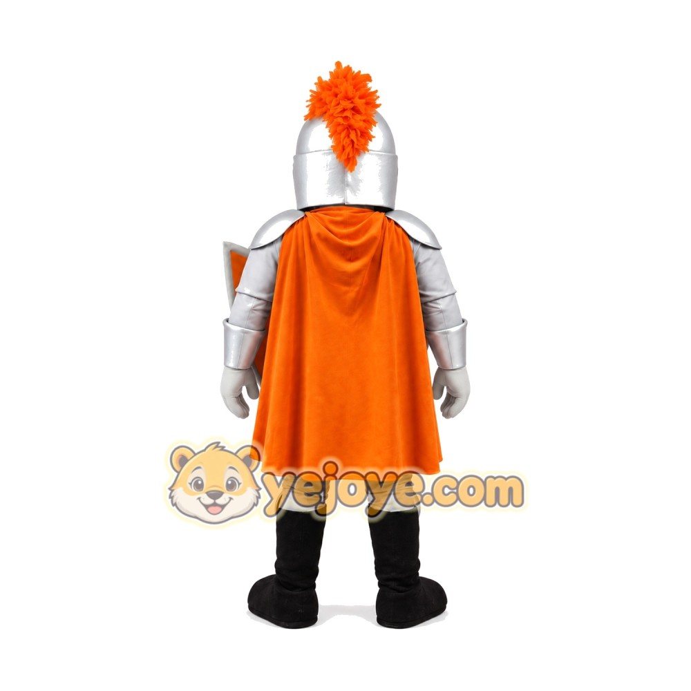 Silver Knight Mascot Costume