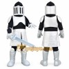 Silver & Black Knight Mascot Costume