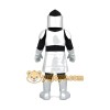 Silver & Black Knight Mascot Costume
