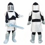 Silver & Black Knight Mascot Costume