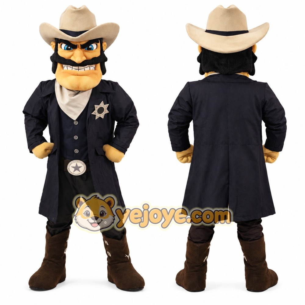 Power Sheriff Mascot Costume Power Sheriff Mascot Costume