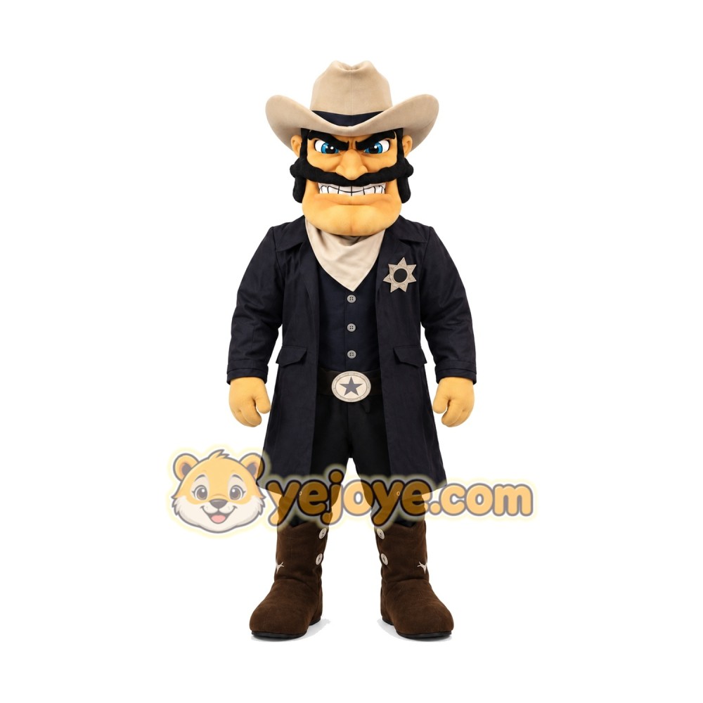 Power Sheriff Mascot Costume Power Sheriff Mascot Costume