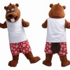 Happy Lightweight Beaver Mascot Costume