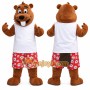 Happy Lightweight Beaver Mascot Costume
