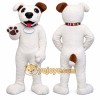Cute White Dog Mascot Costume