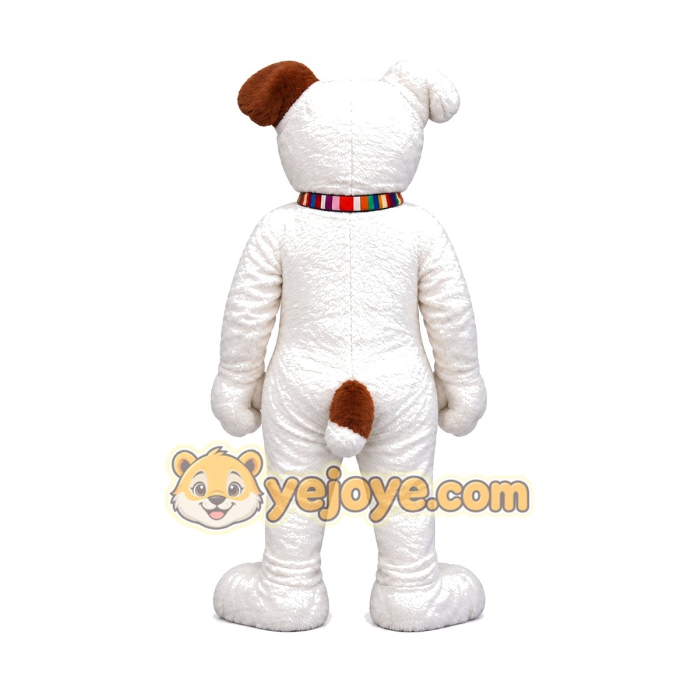 Cute White Dog Mascot Costume