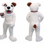 Cute White Dog Mascot Costume