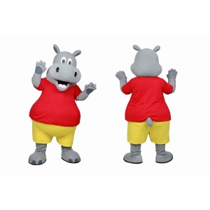 Happy Hippo Mascot Costume For Adult
