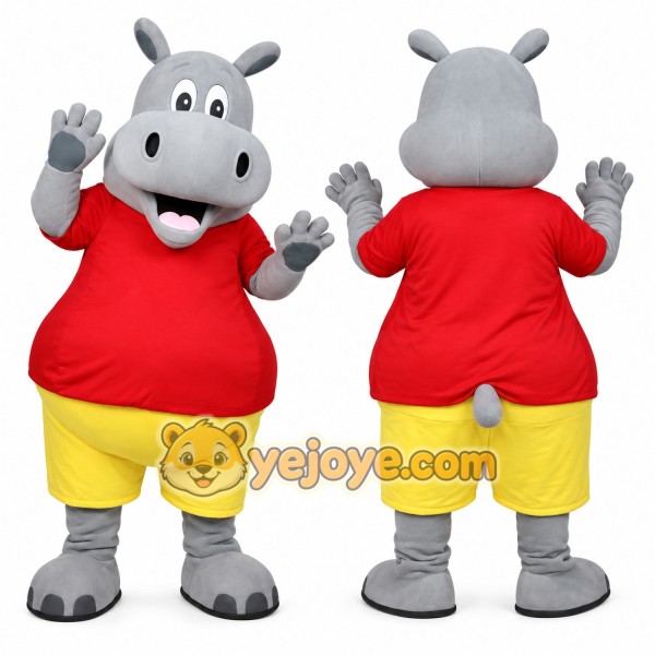 Happy Hippo Mascot Costume For Adult