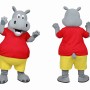 Happy Hippo Mascot Costume For Adult
