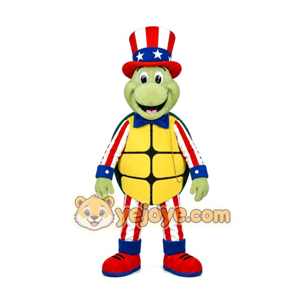 USA Themed Turtle Mascot Costume USA Themed Turtle Mascot Costume