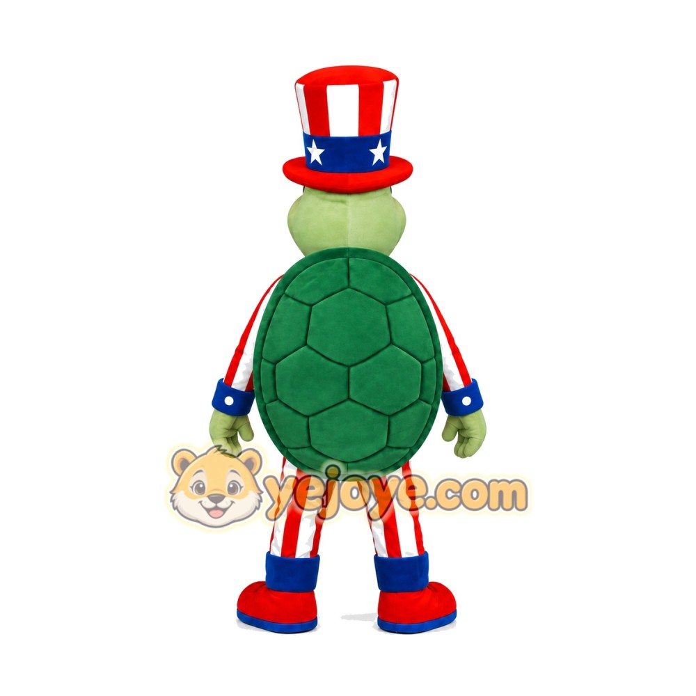 USA Themed Turtle Mascot Costume USA Themed Turtle Mascot Costume