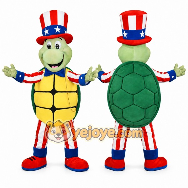USA Themed Turtle Mascot Costume
